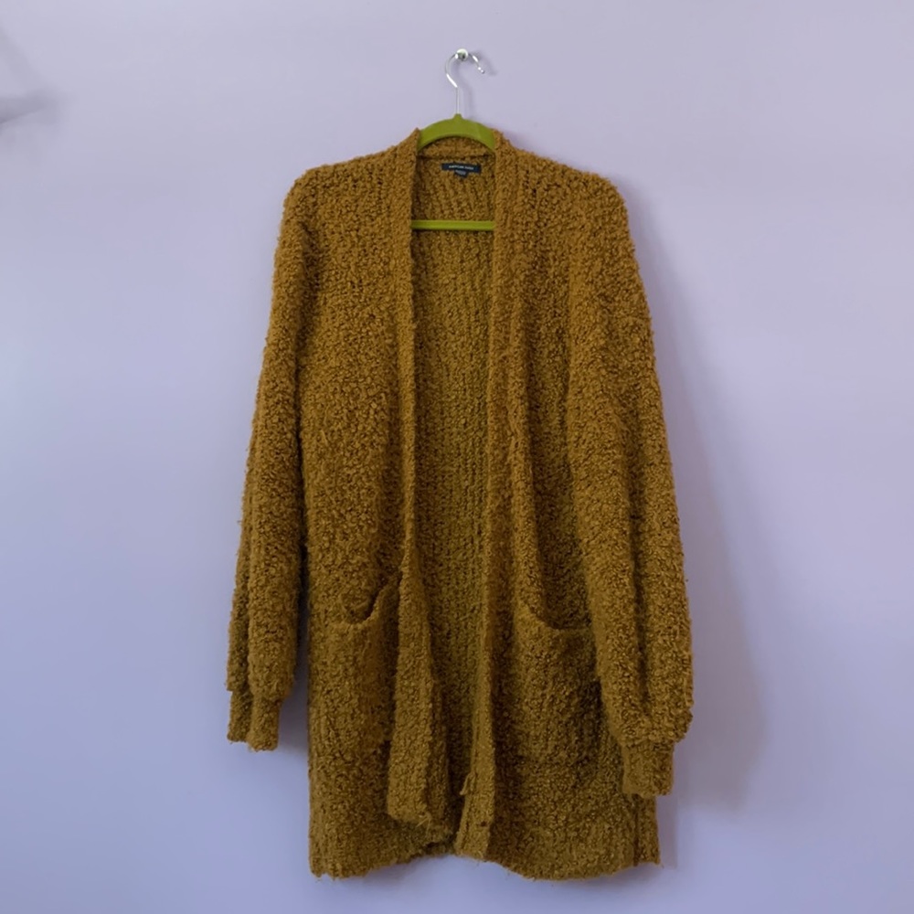 Burnt orange oversized American eagle cardigan. Size XS